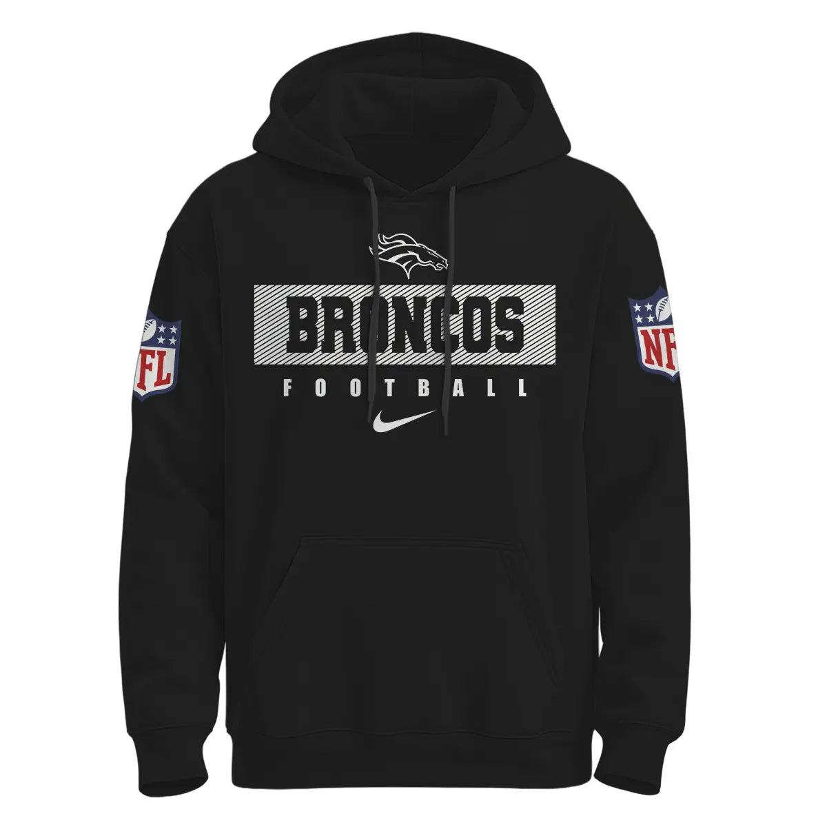 Denver Broncos | Premium NFL Pow Mia Hoodie TD – HuddleStyle.com - Image 2
