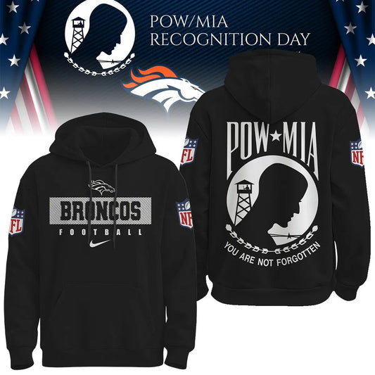 Denver Broncos | Premium NFL Pow Mia Hoodie TD – HuddleStyle.com - Main