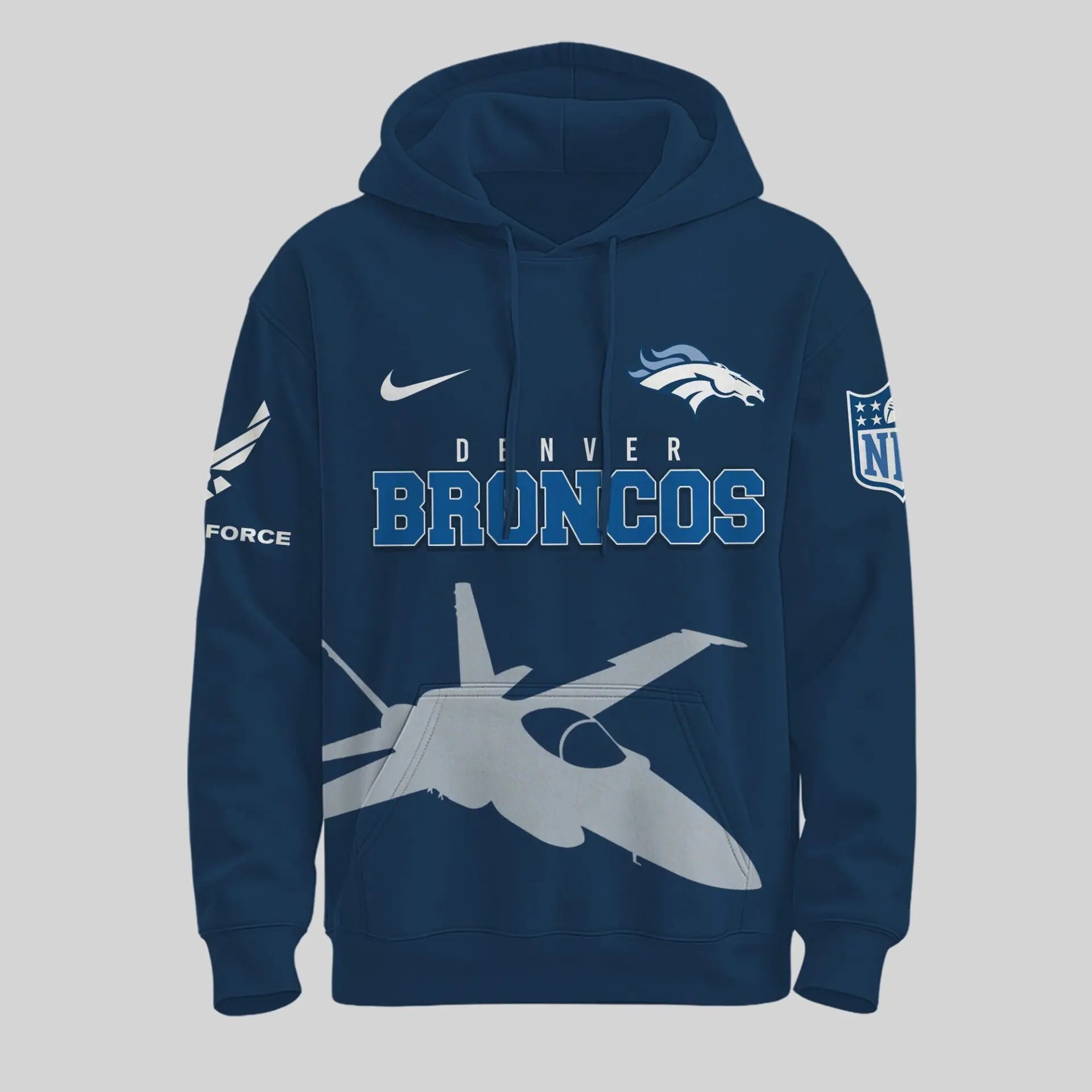 Denver Broncos | Premium NFL U.S. Air Force 78th Anniversary Hoodie TD – HuddleStyle.com - Image 4