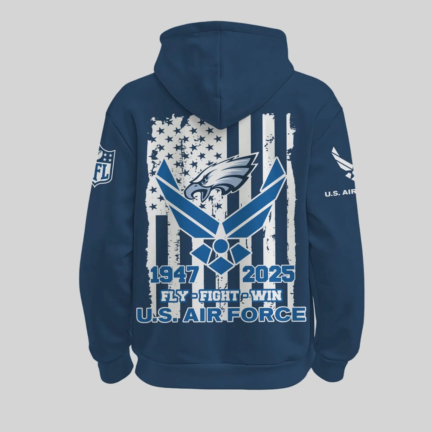 Philadelphia Eagles | Premium NFL U.S. Air Force 78th Anniversary Hoodie TD – HuddleStyle.com - Image 2