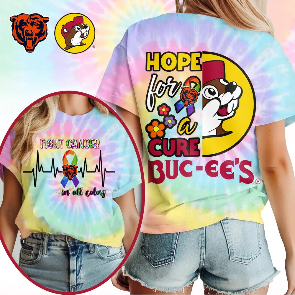 Chicago Bears | Premium NFL Bucee Cancer Awareness Woman Shirt – HuddleStyle.com - Main