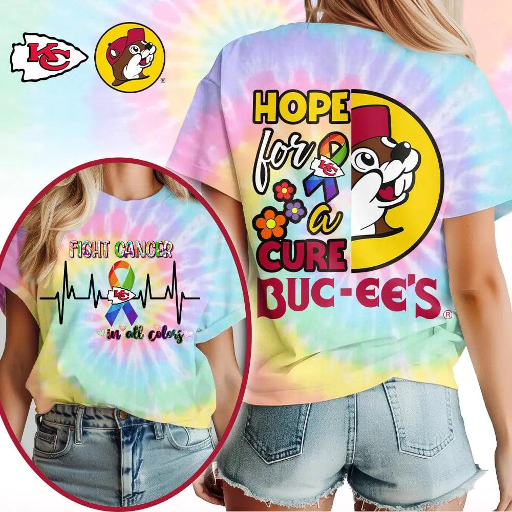 Kansas City Chiefs | Premium NFL Bucee Cancer Awareness Woman Shirt – HuddleStyle.com - Main