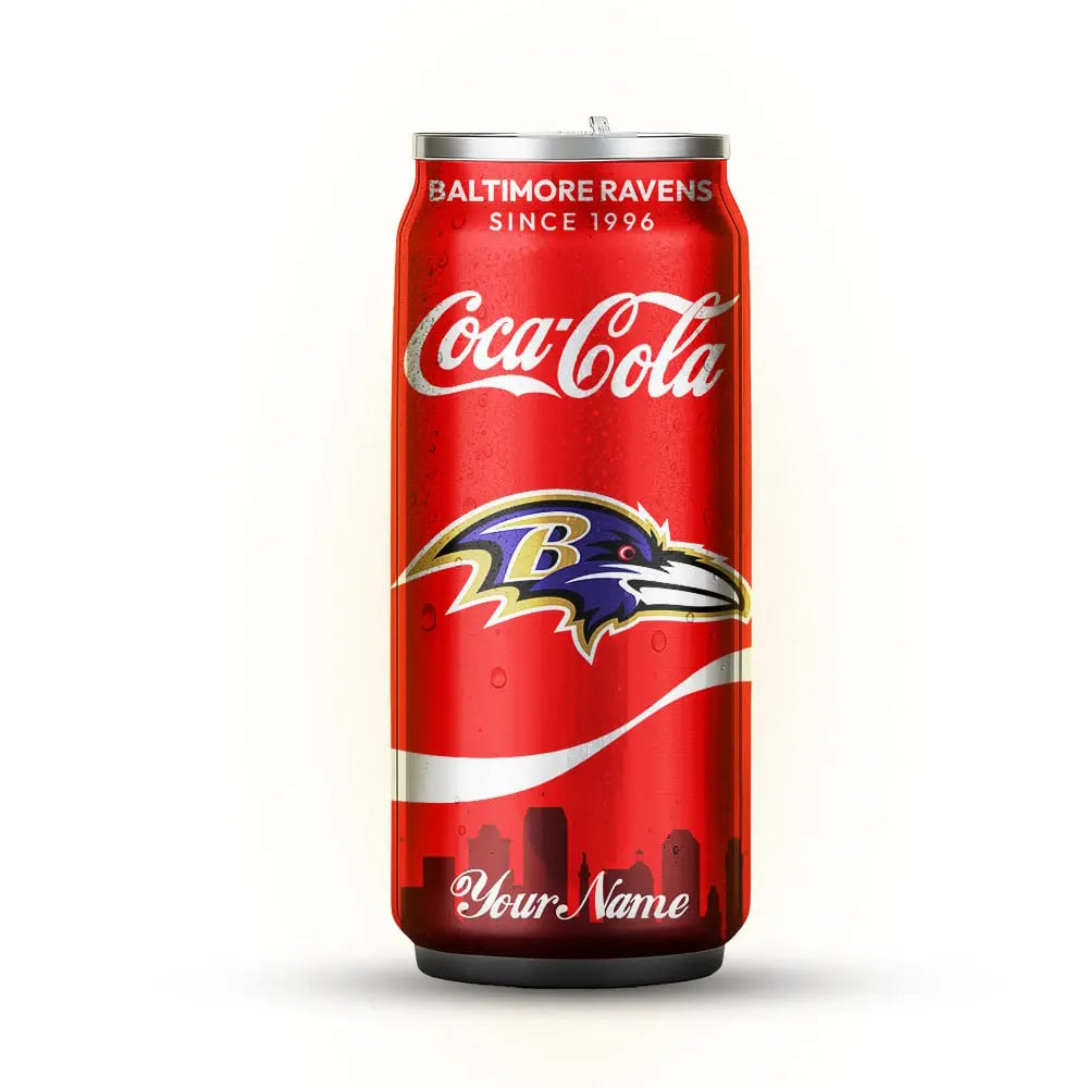 Baltimore Ravens | NFL Coca Cola Can Tumbler TD – HuddleStyle.com - Image 3