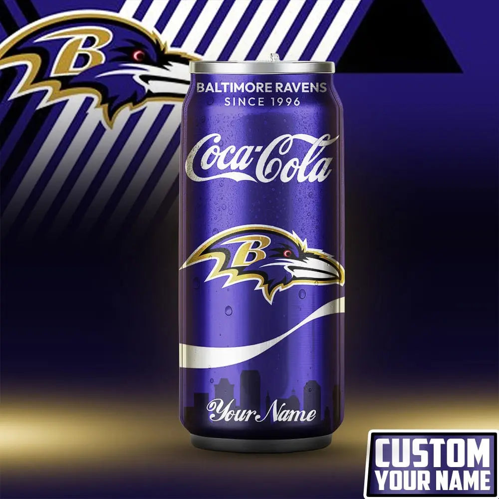 Baltimore Ravens | NFL Coca Cola Can Shaped Tumbler TD – HuddleStyle.com - Image 5