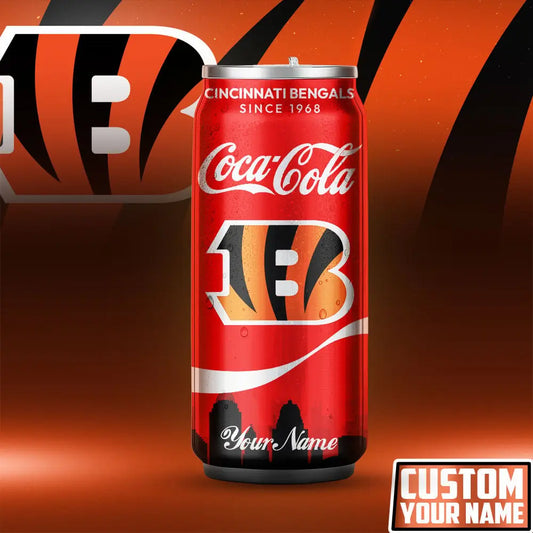 Cincinnati Bengals | NFL Coca Cola Can Tumbler TD – HuddleStyle.com - Main