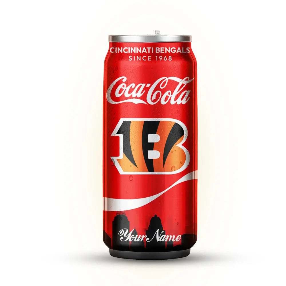 Cincinnati Bengals | NFL Coca Cola Can Tumbler TD – HuddleStyle.com - Image 3