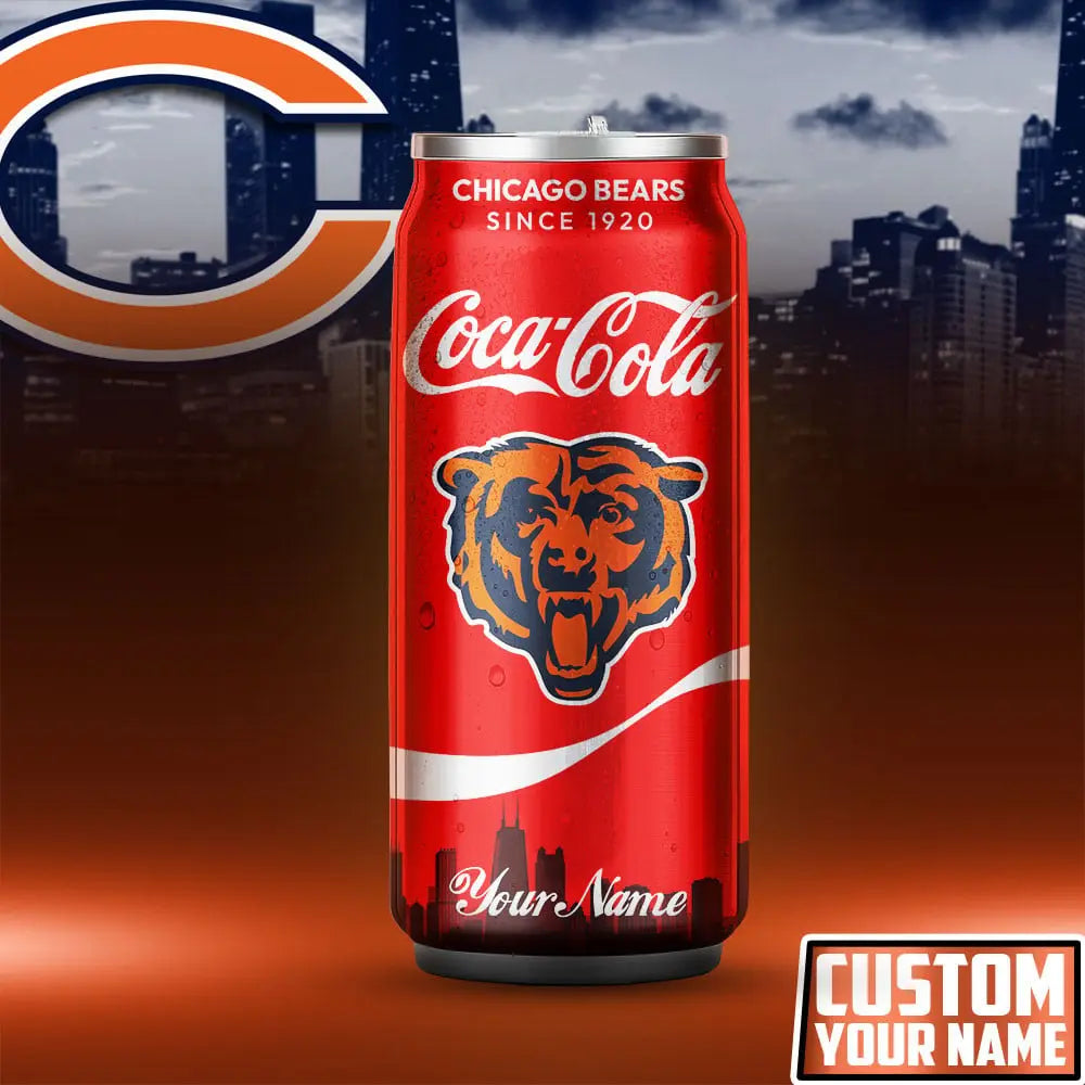 Chicago Bears | NFL Coca Cola Can Tumbler TD – HuddleStyle.com - Main