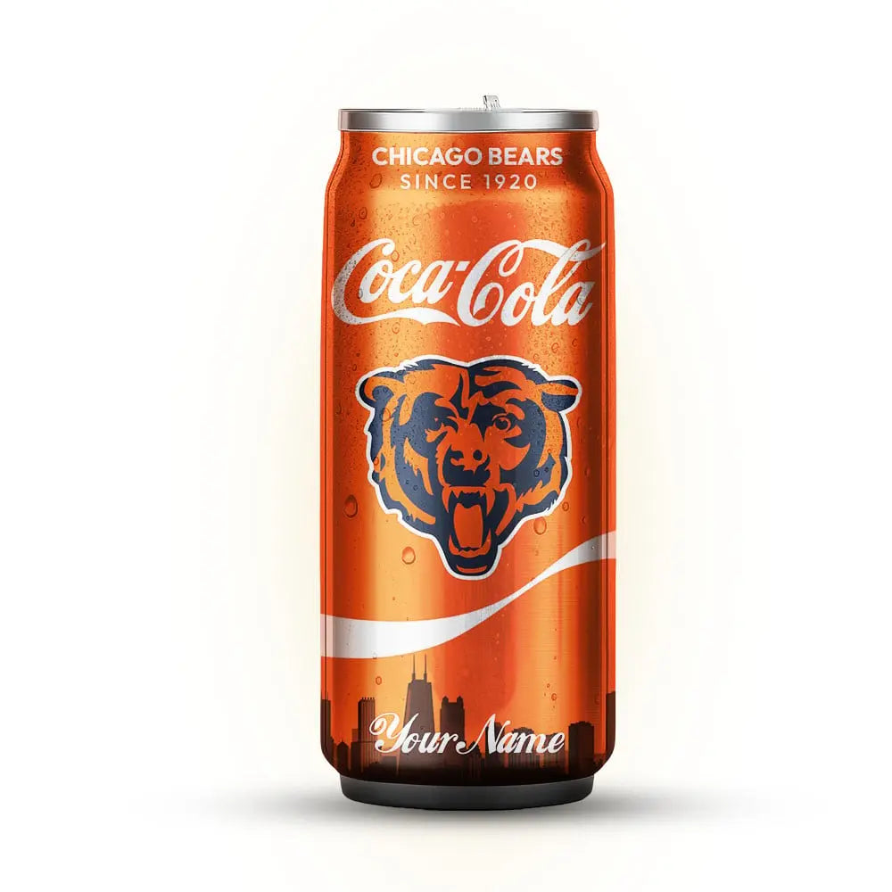 Chicago Bears | NFL Coca Cola Can Shaped Tumbler TD – HuddleStyle.com - Image 2