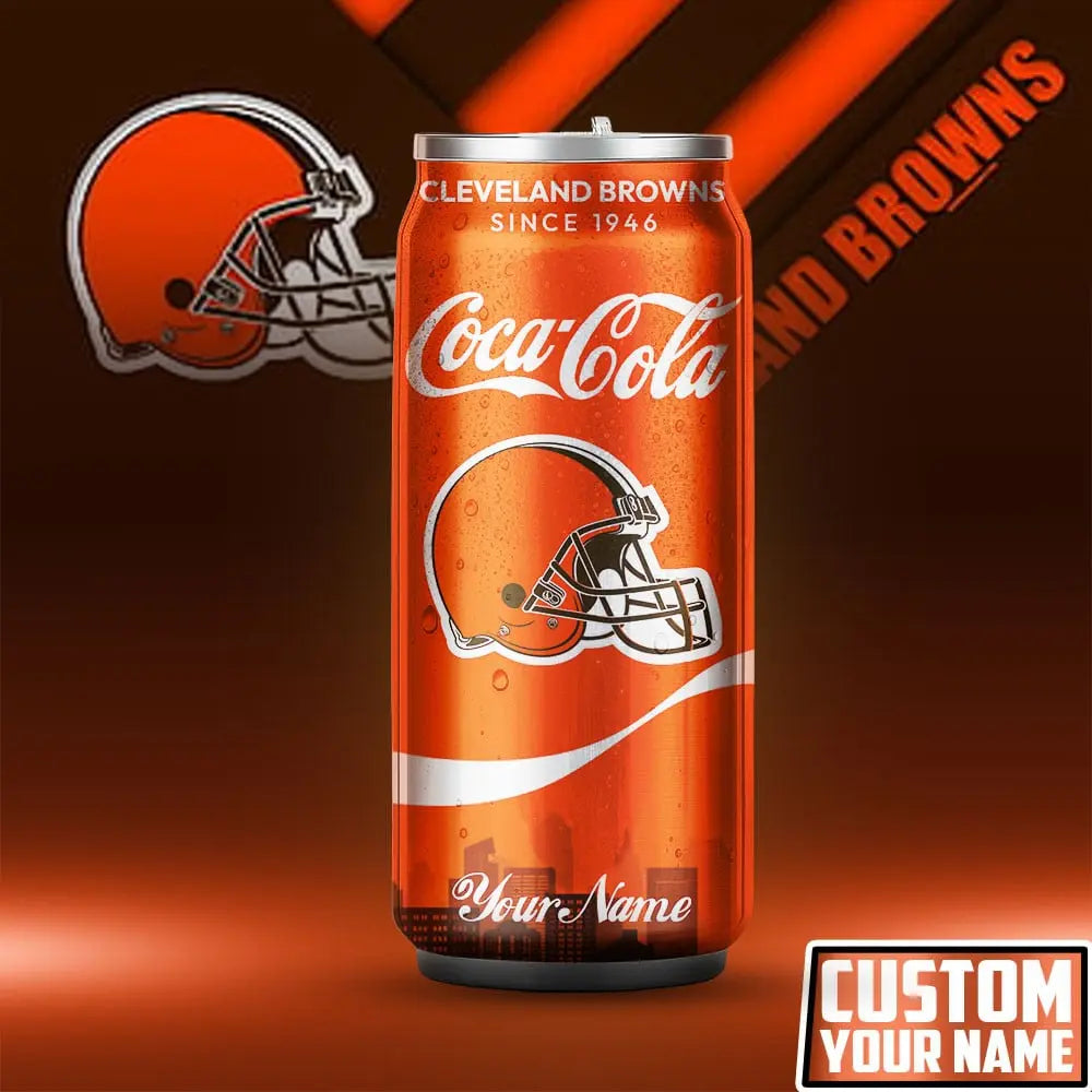 Cleveland Browns | NFL Coca Cola Can Tumbler TD – HuddleStyle.com - Image 4