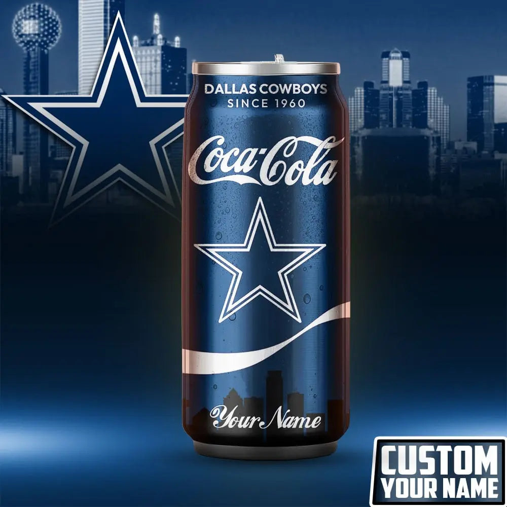 Dallas Cowboys | NFL Coca Cola Can Shaped Tumbler TD – HuddleStyle.com - Image 6
