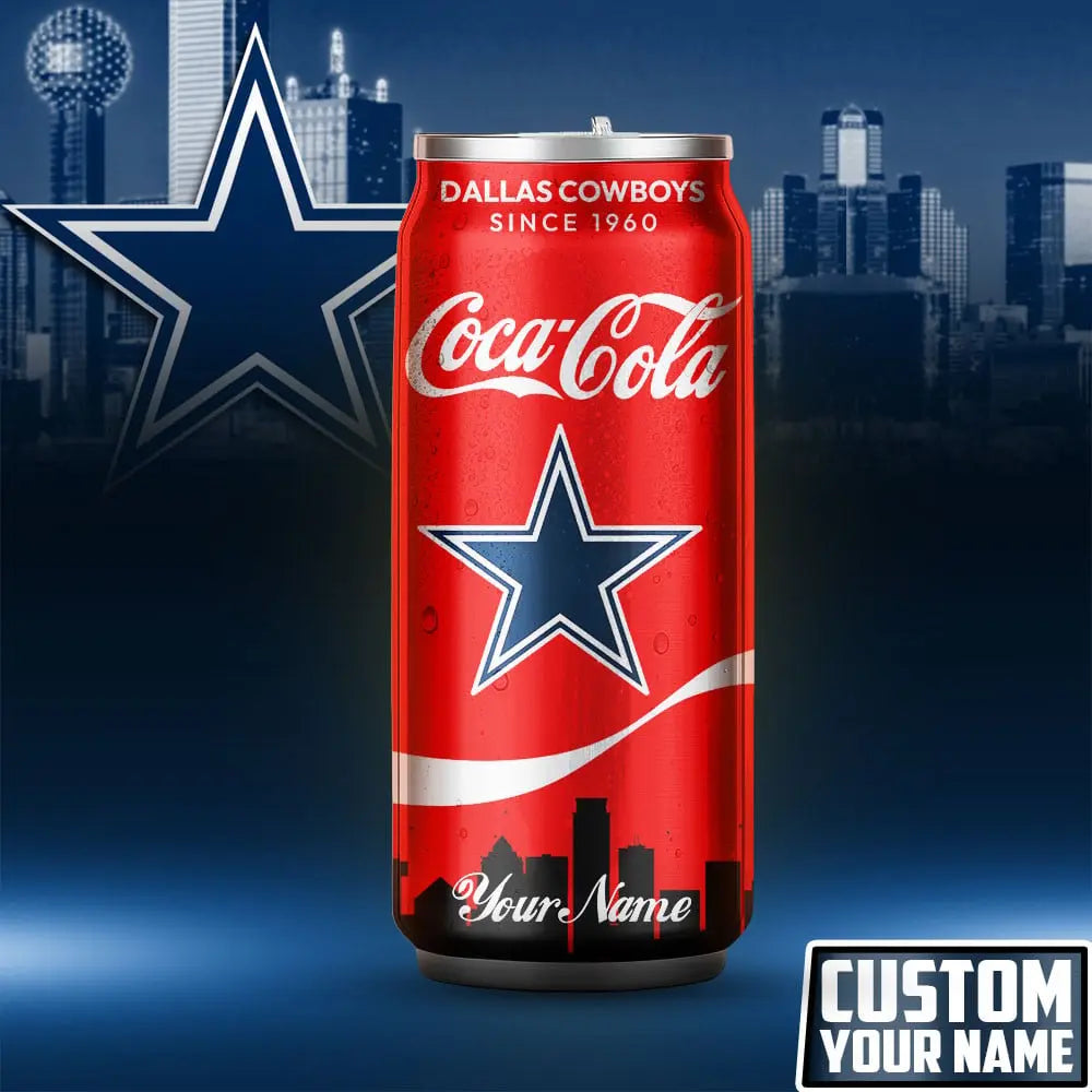 Dallas Cowboys | NFL Coca Cola Can Tumbler TD – HuddleStyle.com - Main