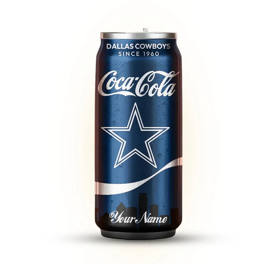 Dallas Cowboys | NFL Coca Cola Can Shaped Tumbler TD – HuddleStyle.com - Main