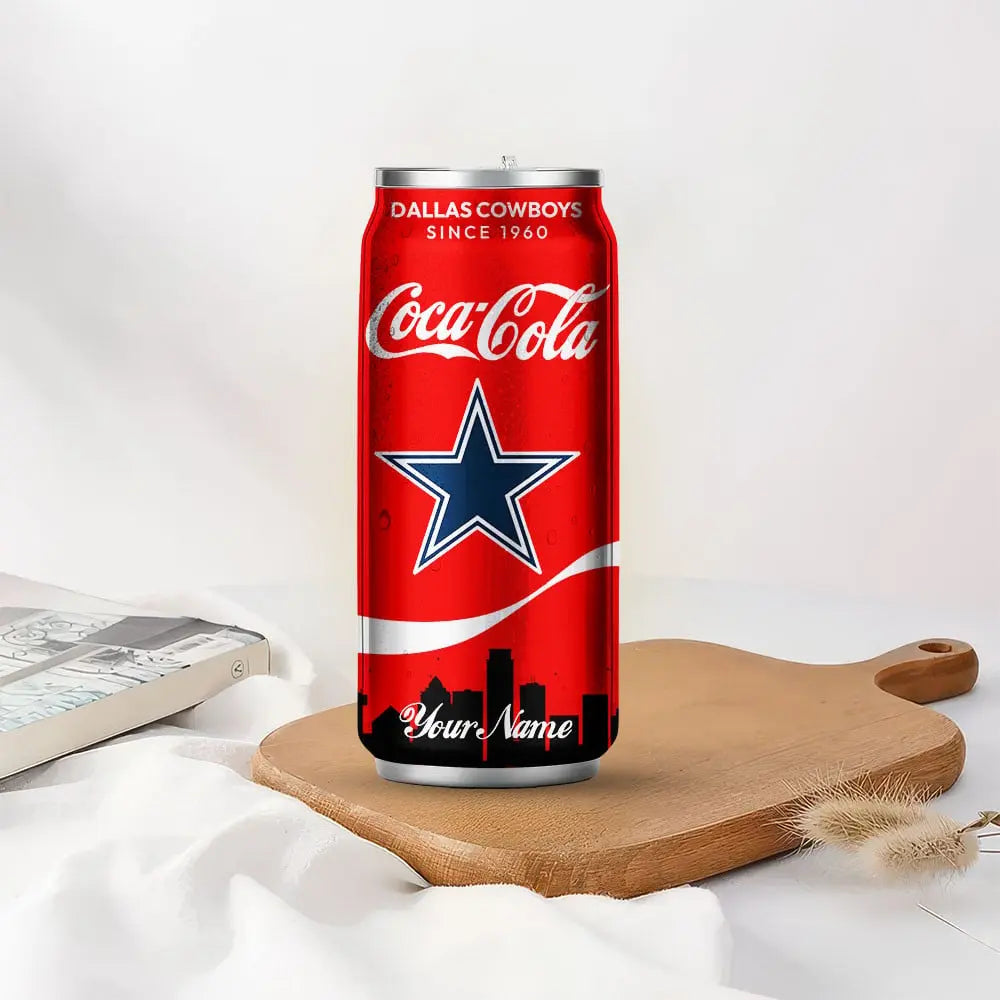 Dallas Cowboys | NFL Coca Cola Can Shaped Tumbler TD – HuddleStyle.com - Image 5
