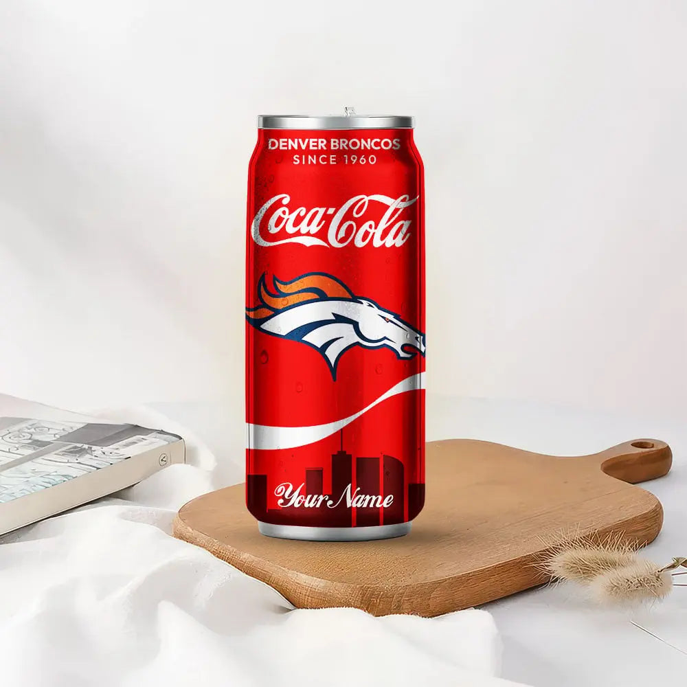 Denver Broncos | NFL Coca Cola Can Shaped Tumbler TD – HuddleStyle.com - Image 3