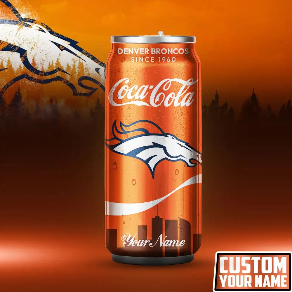 Denver Broncos | NFL Coca Cola Can Shaped Tumbler TD – HuddleStyle.com - Main