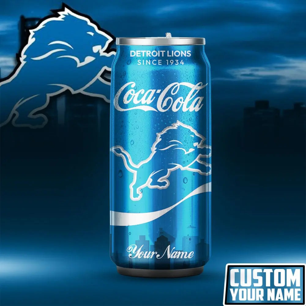 Detroit Lions | NFL Coca Cola Can Tumbler TD – HuddleStyle.com - Image 4