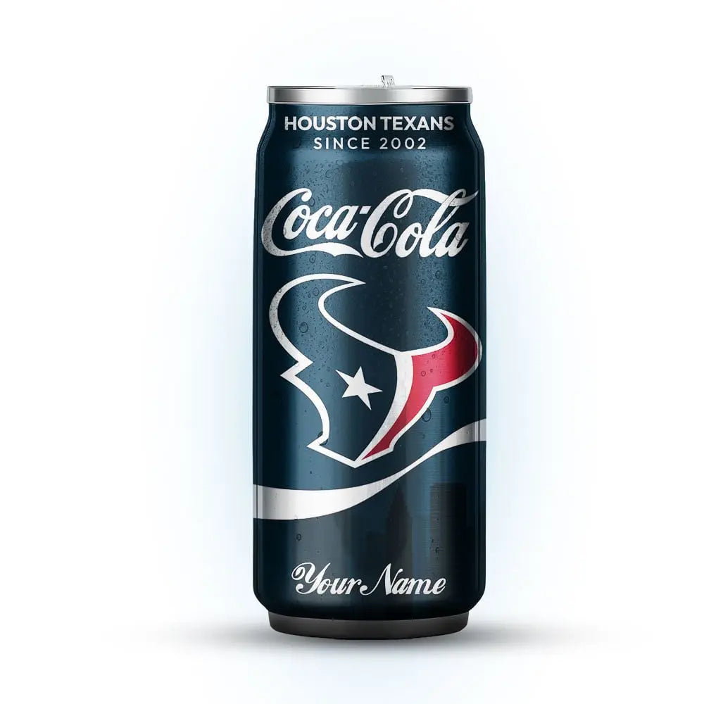 Houston Texans | NFL Coca Cola Can Shaped Tumbler TD – HuddleStyle.com - Main