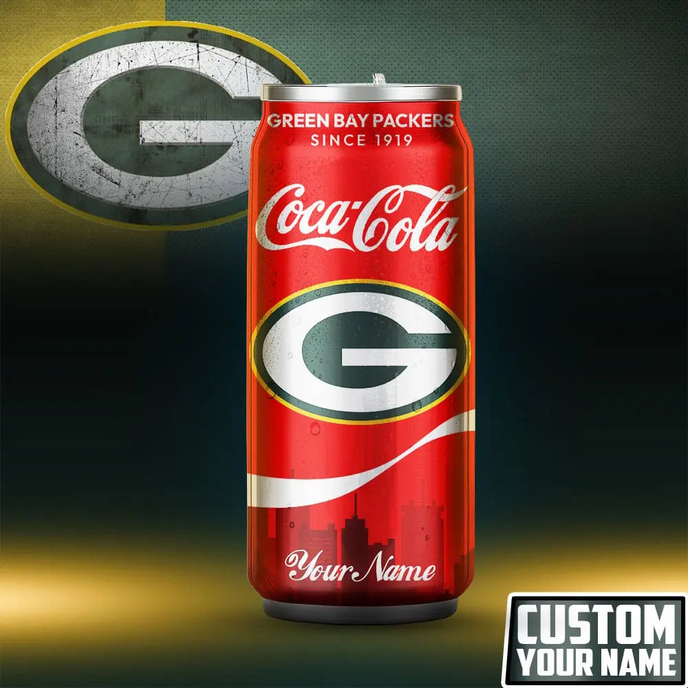 Green Bay Packers | NFL Coca Cola Can Shaped Tumbler TD – HuddleStyle.com - Image 4