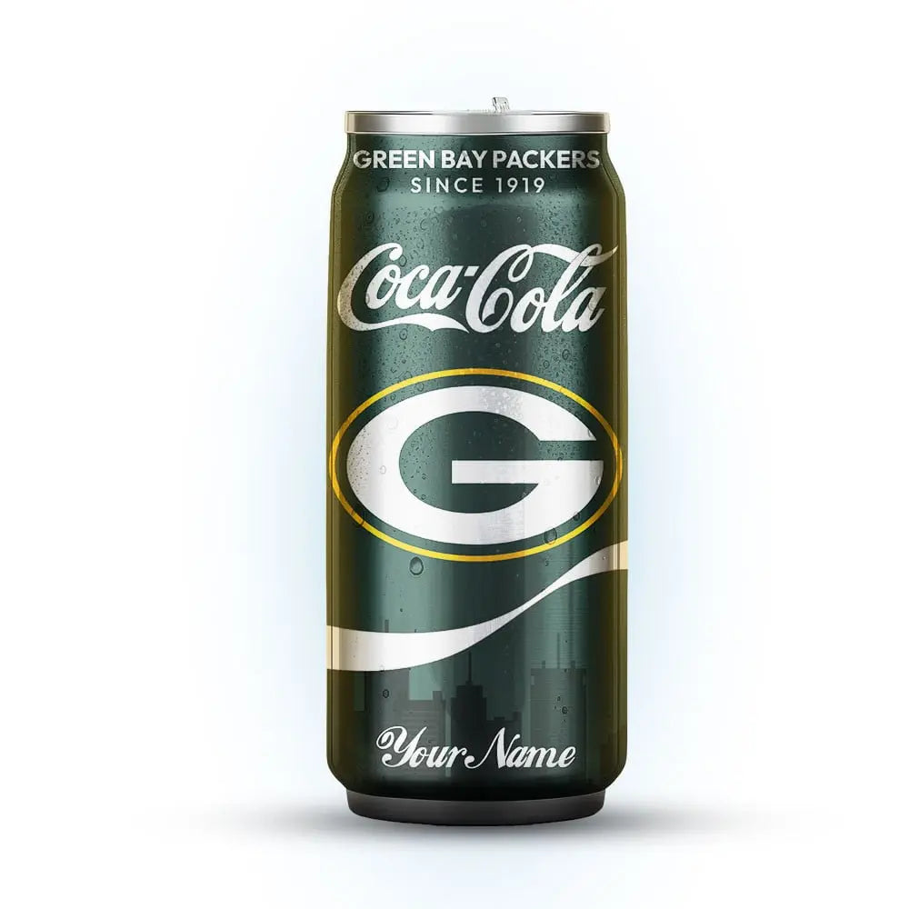 Green Bay Packers | NFL Coca Cola Can Shaped Tumbler TD – HuddleStyle.com - Image 2