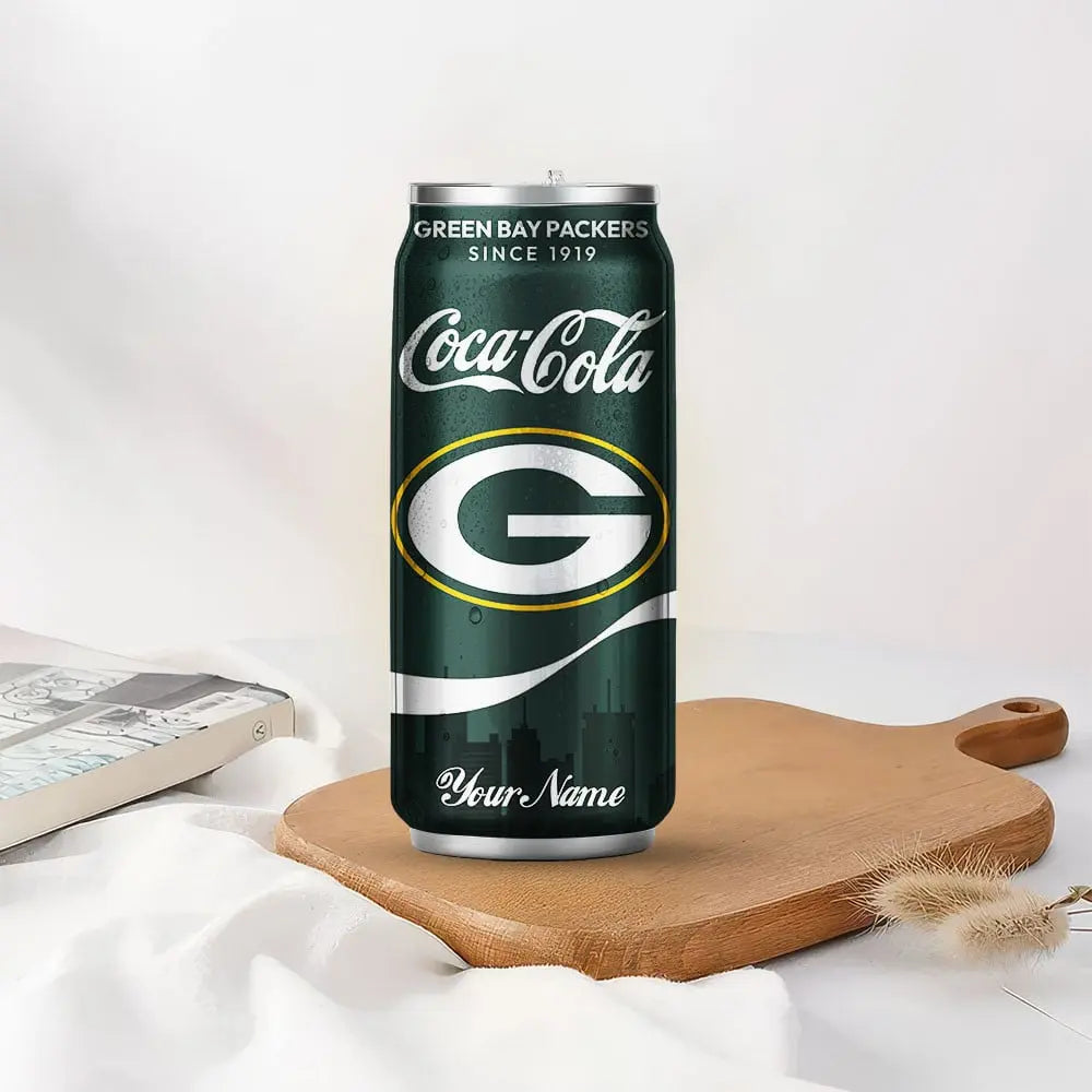 Green Bay Packers | NFL Coca Cola Can Shaped Tumbler TD – HuddleStyle.com - Main
