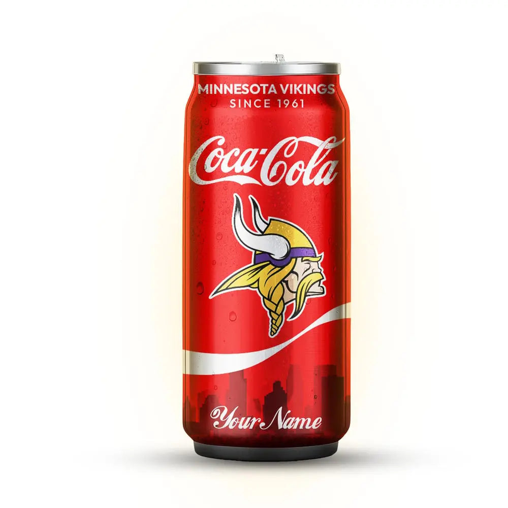 Minnesota Vikings | NFL Coca Cola Can Tumbler TD – HuddleStyle.com - Image 3