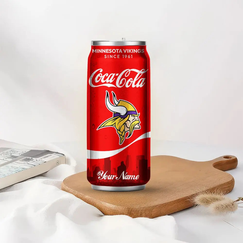 Minnesota Vikings | NFL Coca Cola Can Tumbler TD – HuddleStyle.com - Image 2