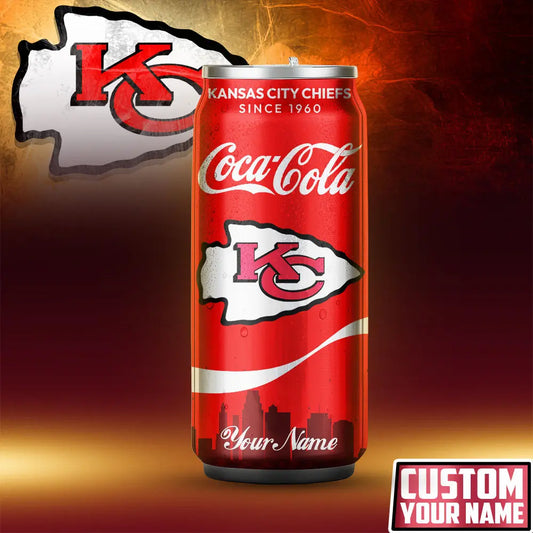 Kansas City Chiefs | NFL Coca Cola Can Tumbler TD – HuddleStyle.com - Main