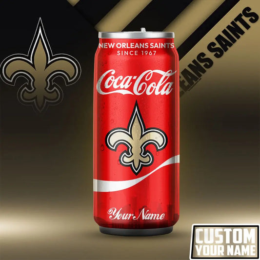 New Orleans Saints | NFL Coca Cola Can Tumbler TD – HuddleStyle.com - Main