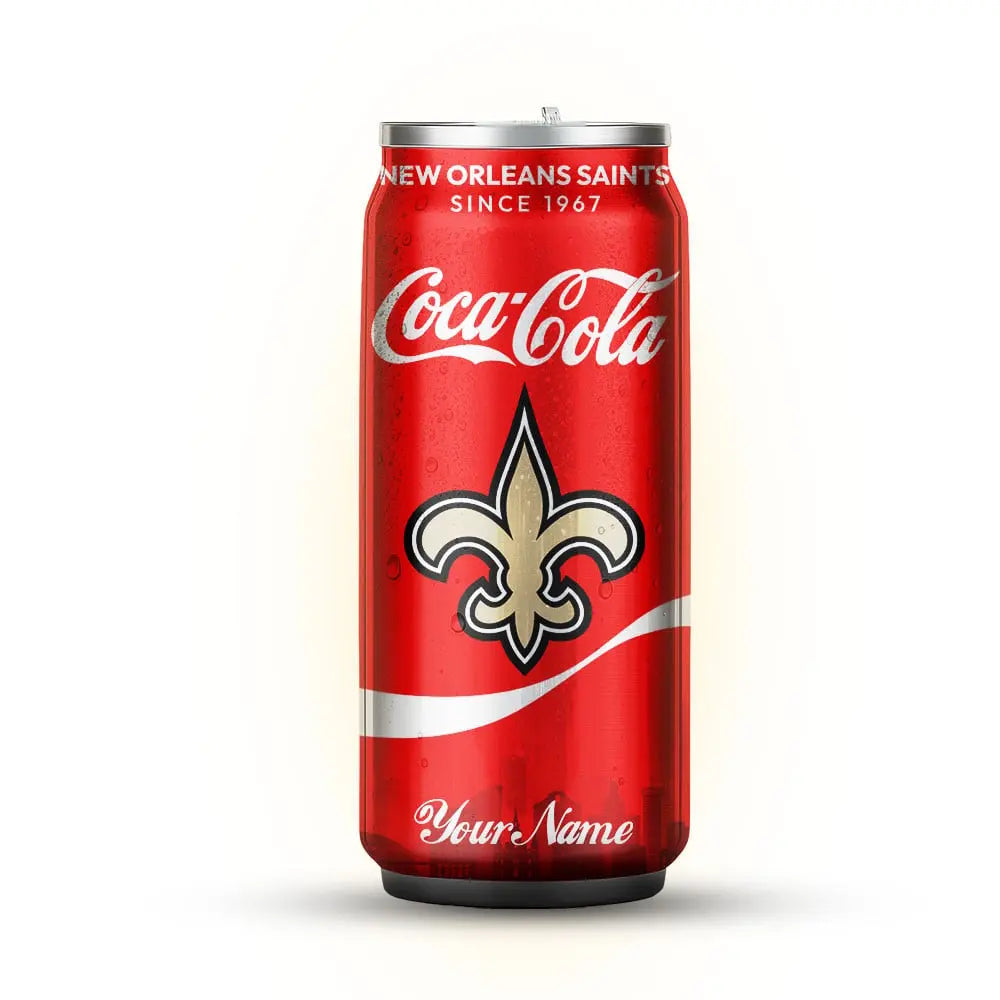 New Orleans Saints | NFL Coca Cola Can Tumbler TD – HuddleStyle.com - Image 3