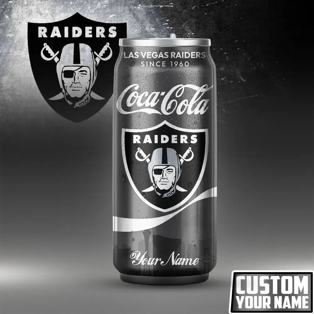 Las Vegas Raiders | NFL Coca Cola Can Tumbler TD – HuddleStyle.com - Image 4