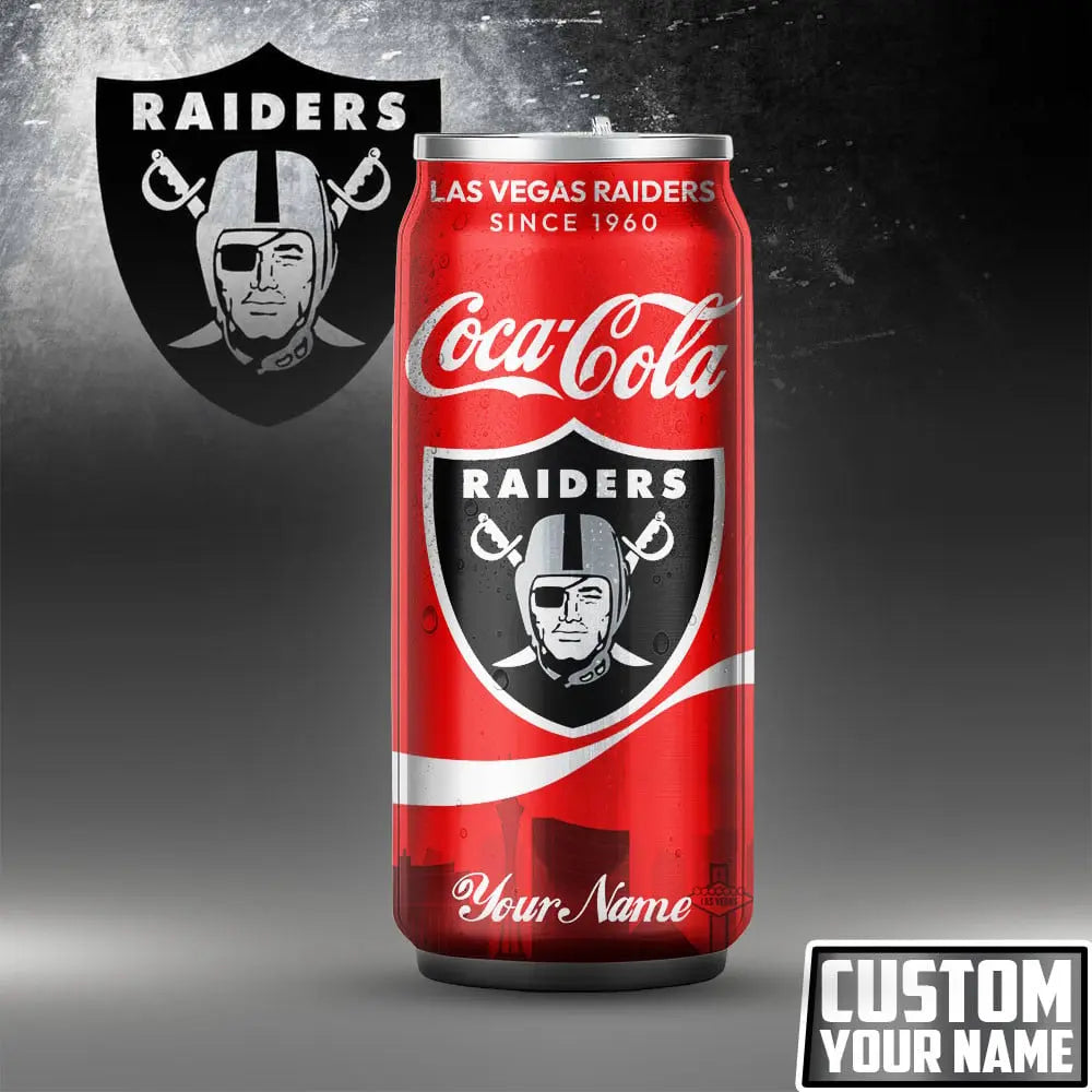 Las Vegas Raiders | NFL Coca Cola Can Tumbler TD – HuddleStyle.com - Main