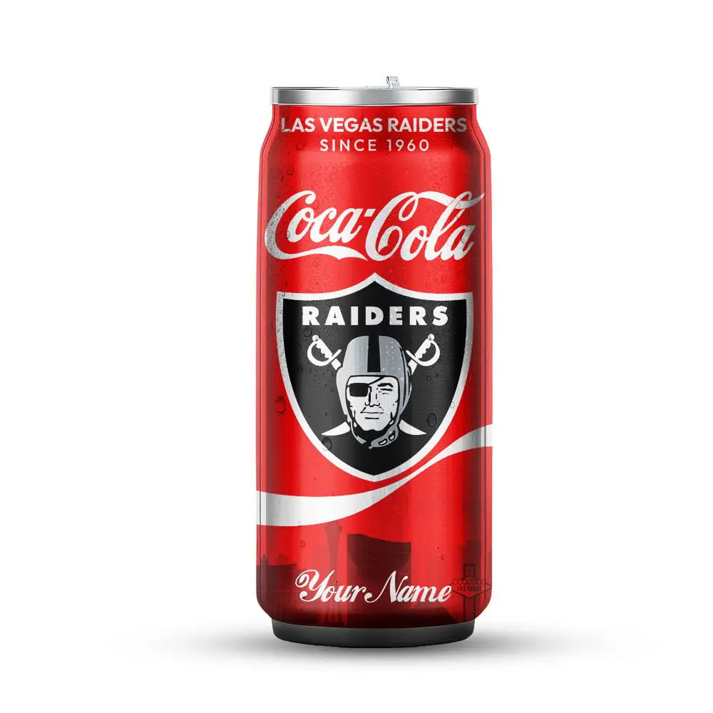 Las Vegas Raiders | NFL Coca Cola Can Tumbler TD – HuddleStyle.com - Image 3