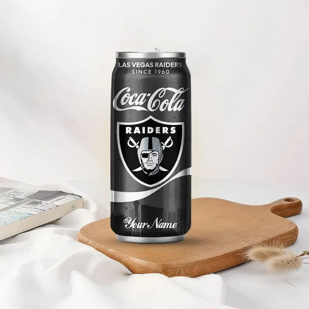 Las Vegas Raiders | NFL Coca Cola Can Tumbler TD – HuddleStyle.com - Image 5