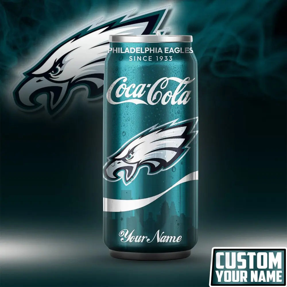 Philadelphia Eagles | NFL Coca Cola Can Tumbler TD – HuddleStyle.com - Image 4