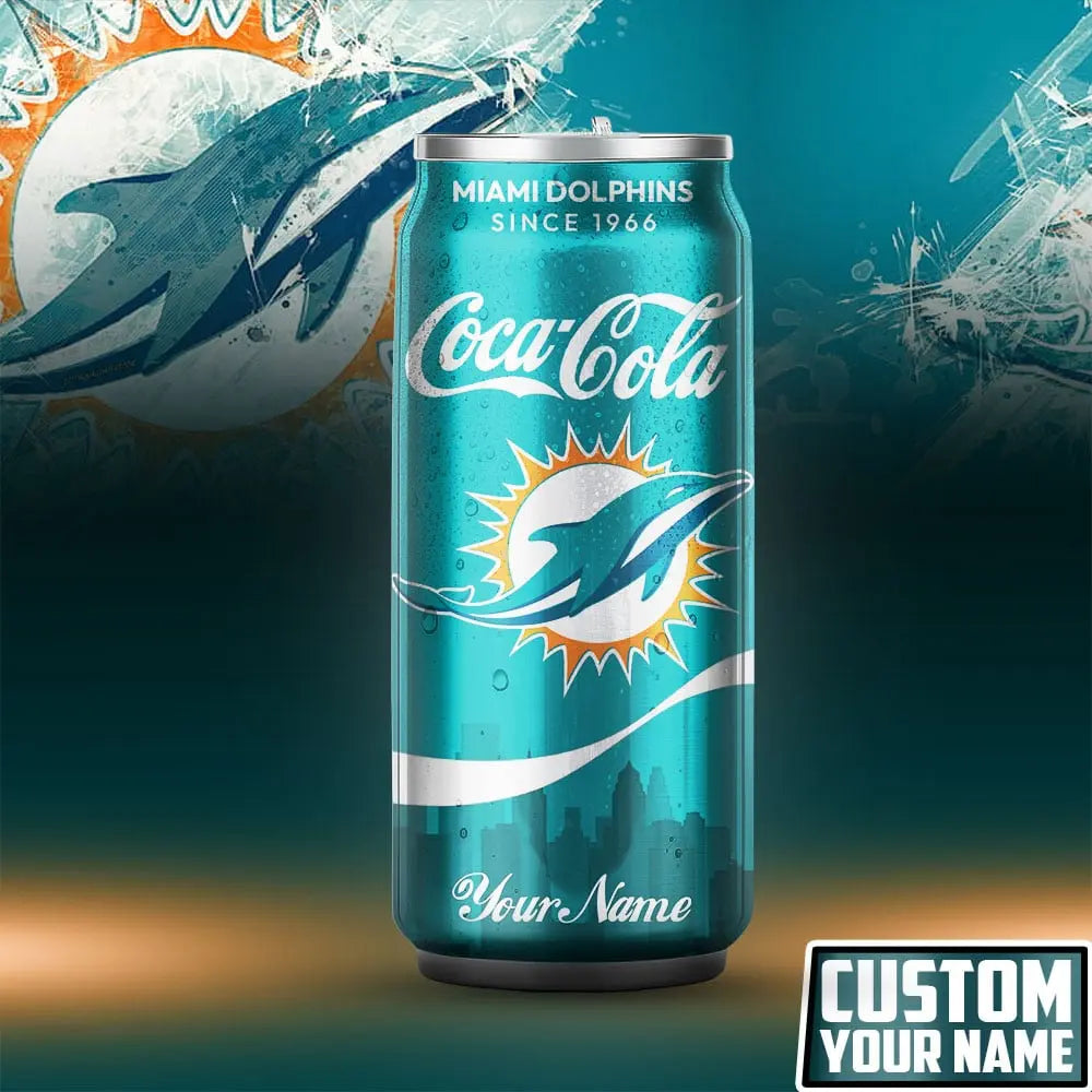 Miami Dolphins | NFL Coca Cola Can Tumbler TD – HuddleStyle.com - Image 4