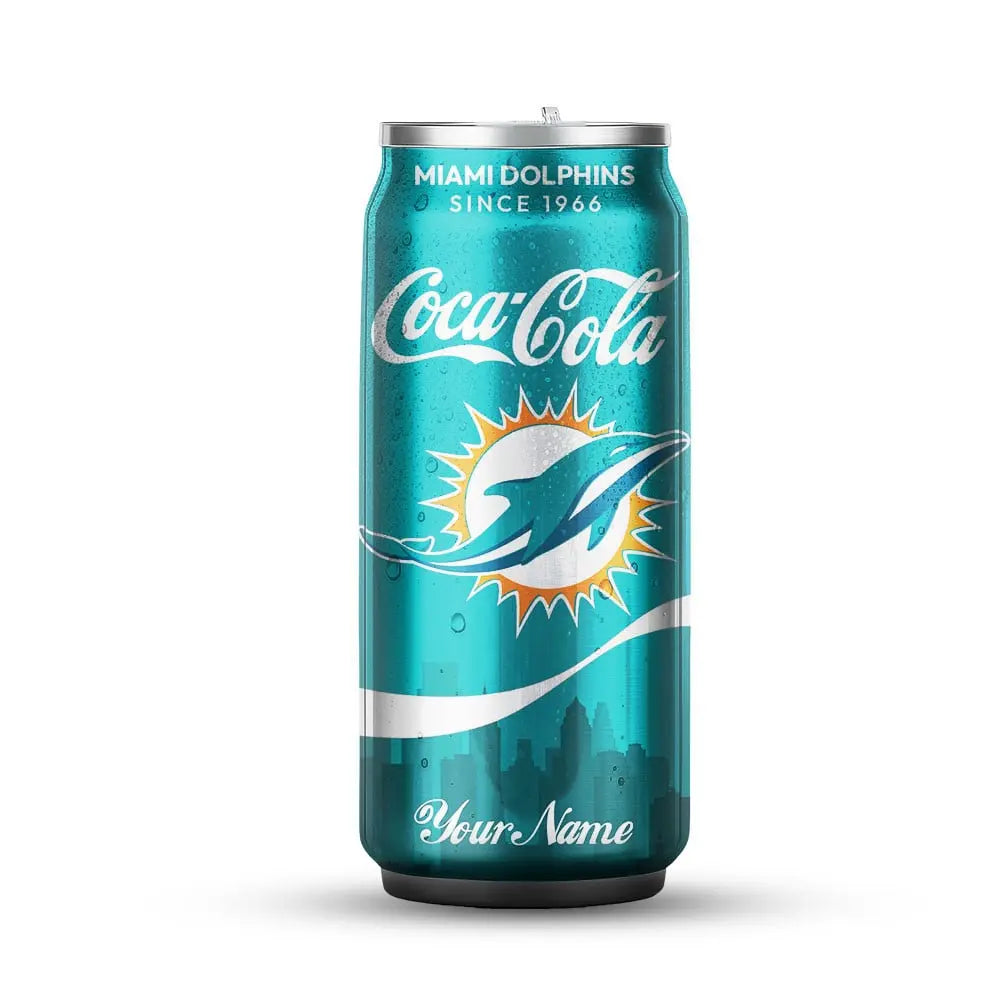 Miami Dolphins | NFL Coca Cola Can Tumbler TD – HuddleStyle.com - Image 6