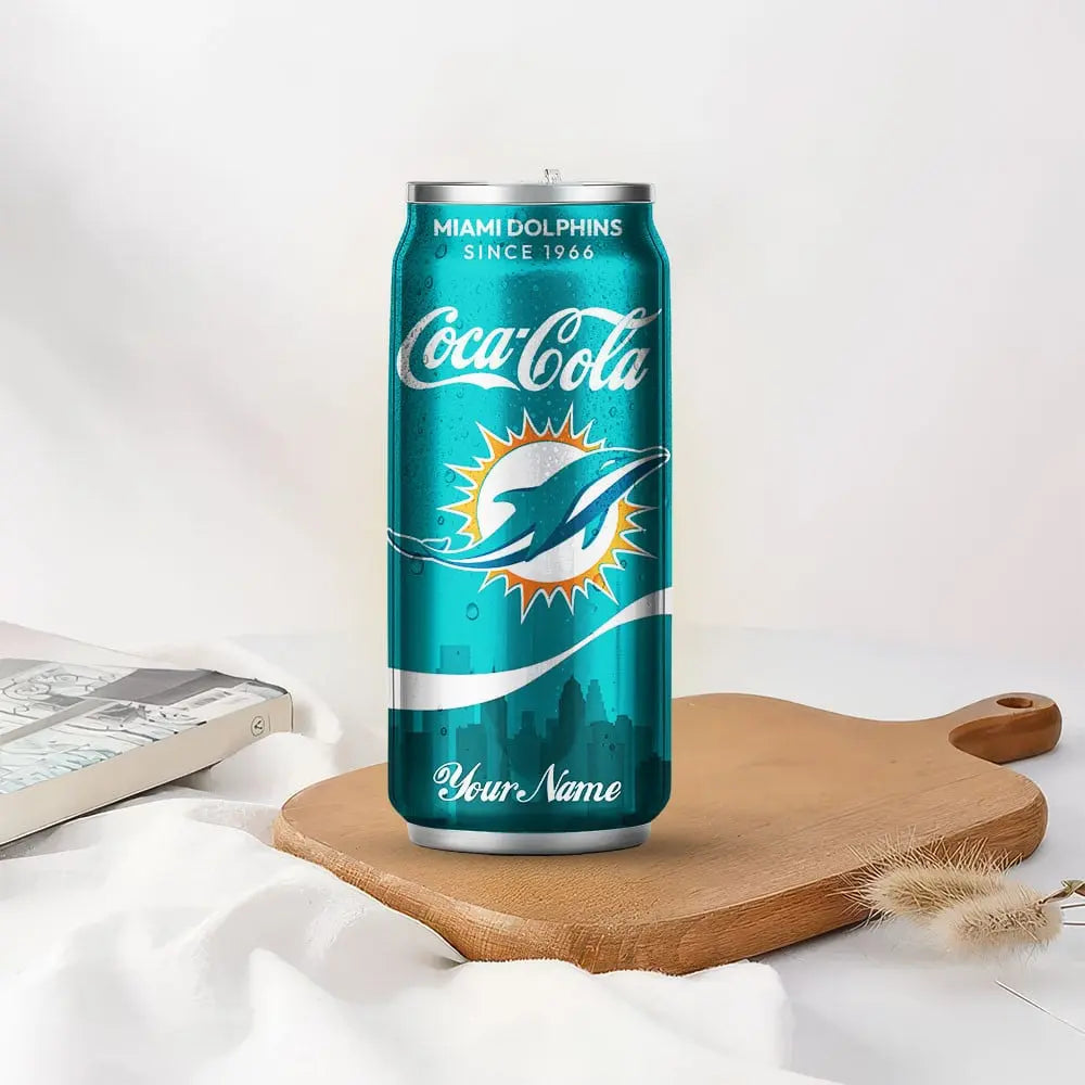 Miami Dolphins | NFL Coca Cola Can Tumbler TD – HuddleStyle.com - Image 5