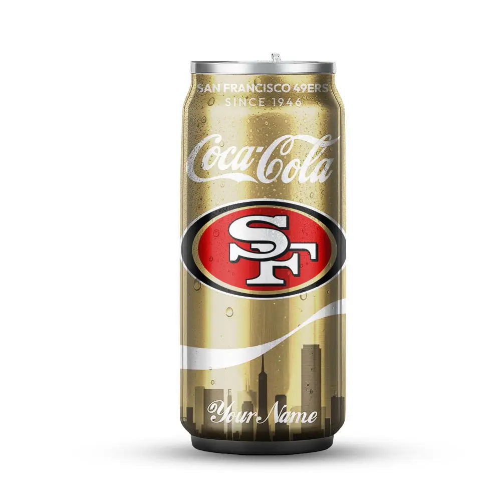 San Francisco 49ers | NFL Coca Cola Can Shaped Tumbler TD – HuddleStyle.com - Image 4