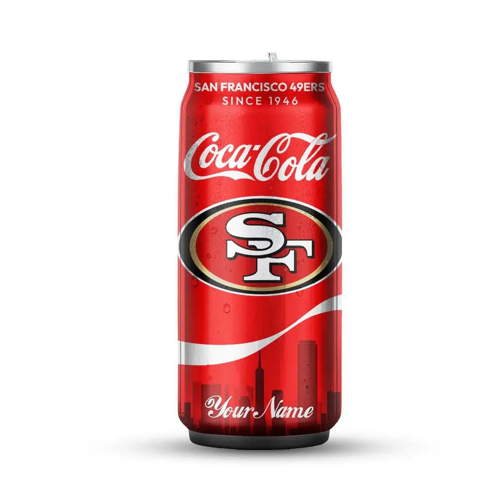 San Francisco 49ers | NFL Coca Cola Can Tumbler TD – HuddleStyle.com - Image 3