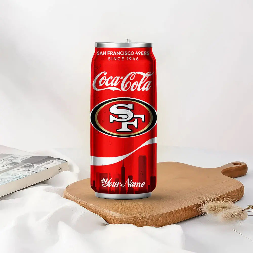 San Francisco 49ers | NFL Coca Cola Can Tumbler TD – HuddleStyle.com - Image 2