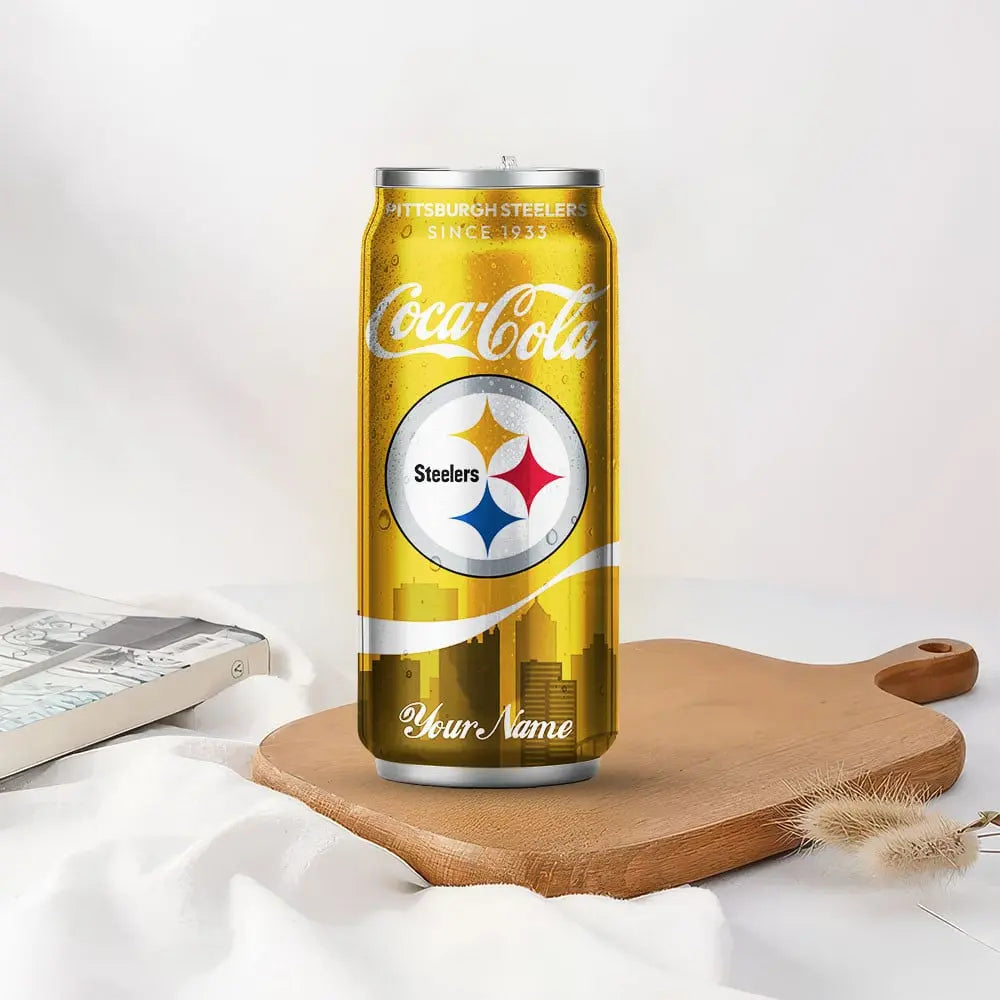 Pittsburgh Steelers | NFL Coca Cola Can Shaped Tumbler TD – HuddleStyle.com - Image 6