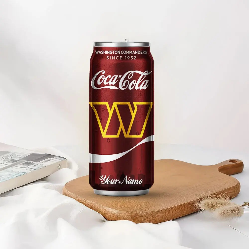 Washington Commanders | NFL Coca Cola Can Shaped Tumbler TD – HuddleStyle.com - Image 5