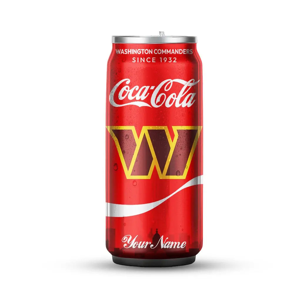 Washington Commanders | NFL Coca Cola Can Shaped Tumbler TD – HuddleStyle.com - Image 4