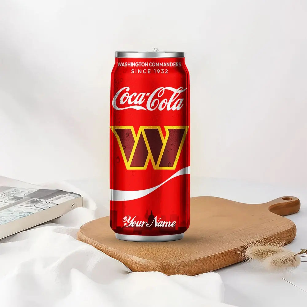 Washington Commanders | NFL Coca Cola Can Shaped Tumbler TD – HuddleStyle.com - Image 3