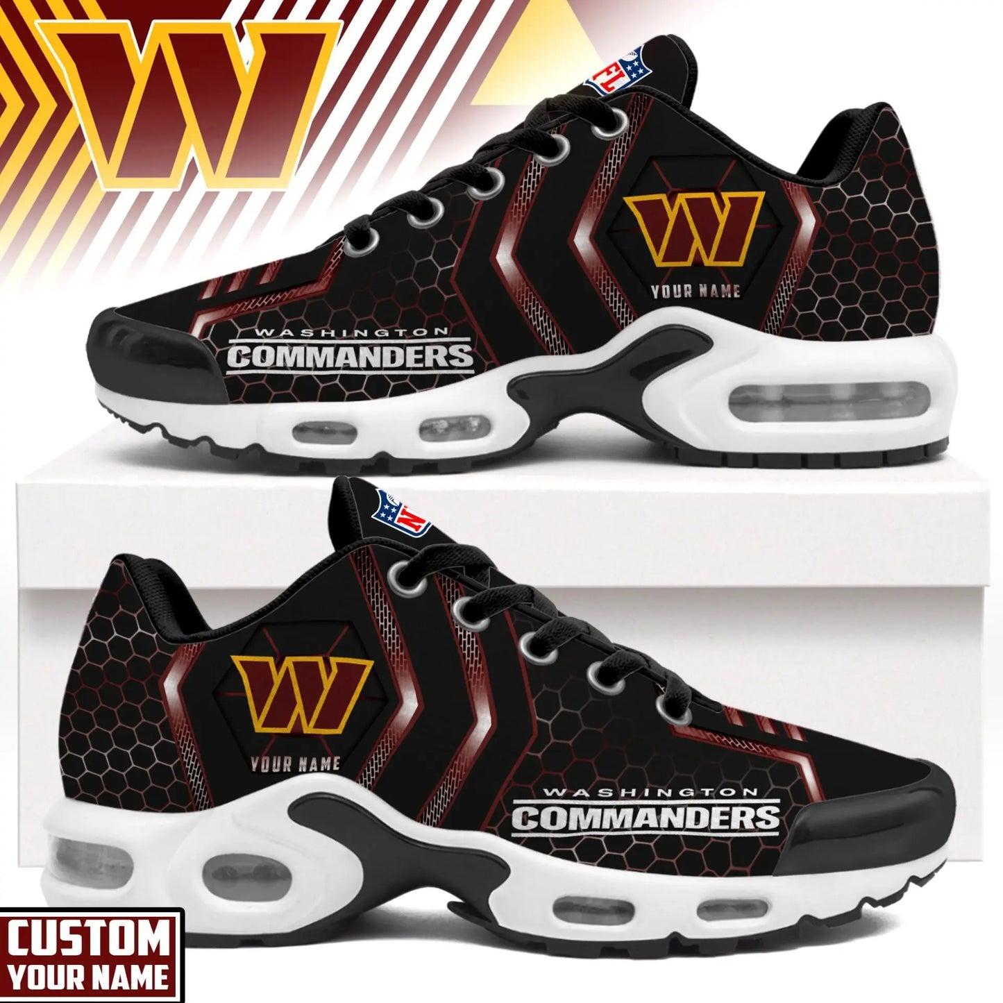 Washington Commanders | NFL Personalized Air Max Shoes Exclusive Edition TD200925 – HuddleStyle.com - Main