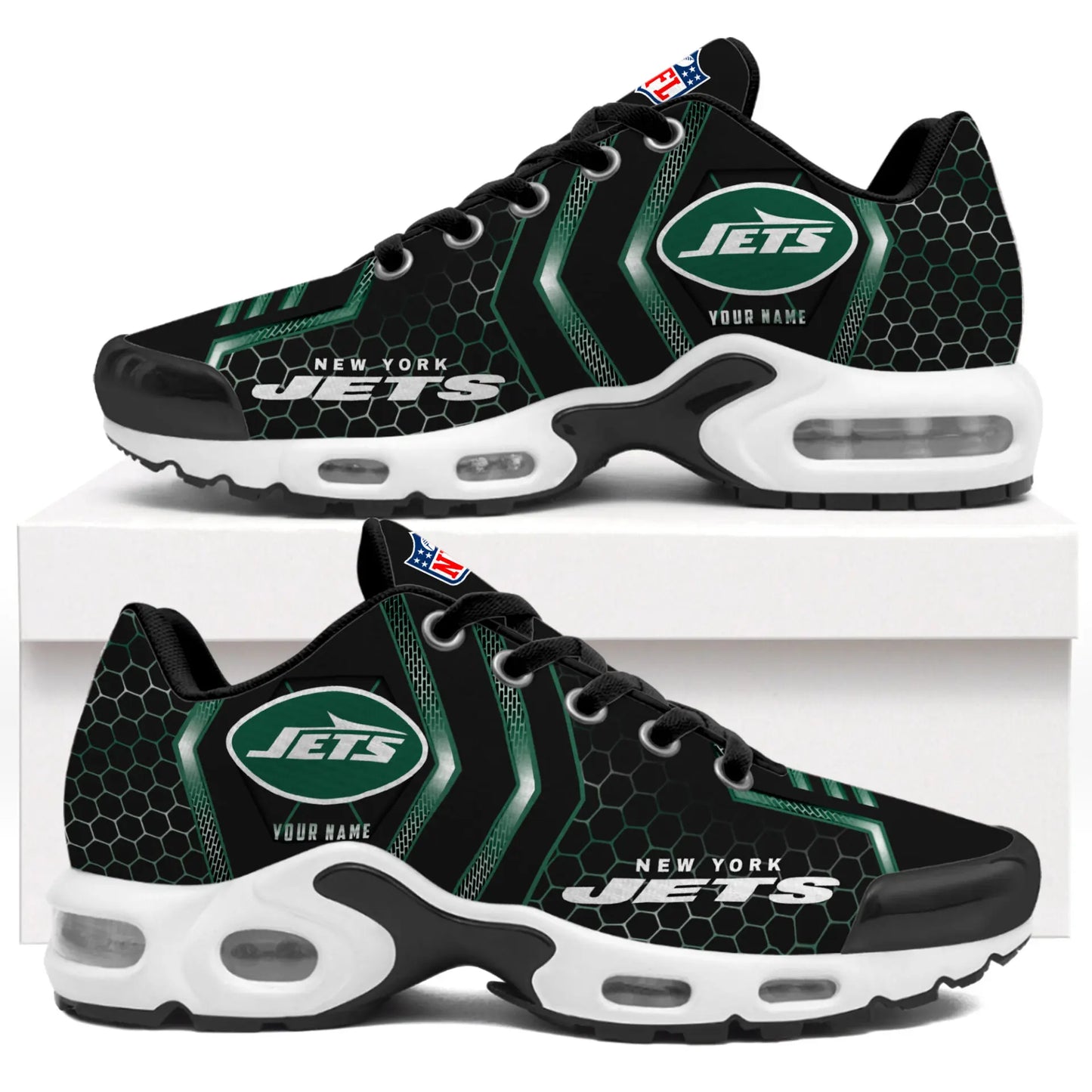 New York Jets | NFL Personalized Air Max Shoes Exclusive Edition TD200925 – HuddleStyle.com - Image 2