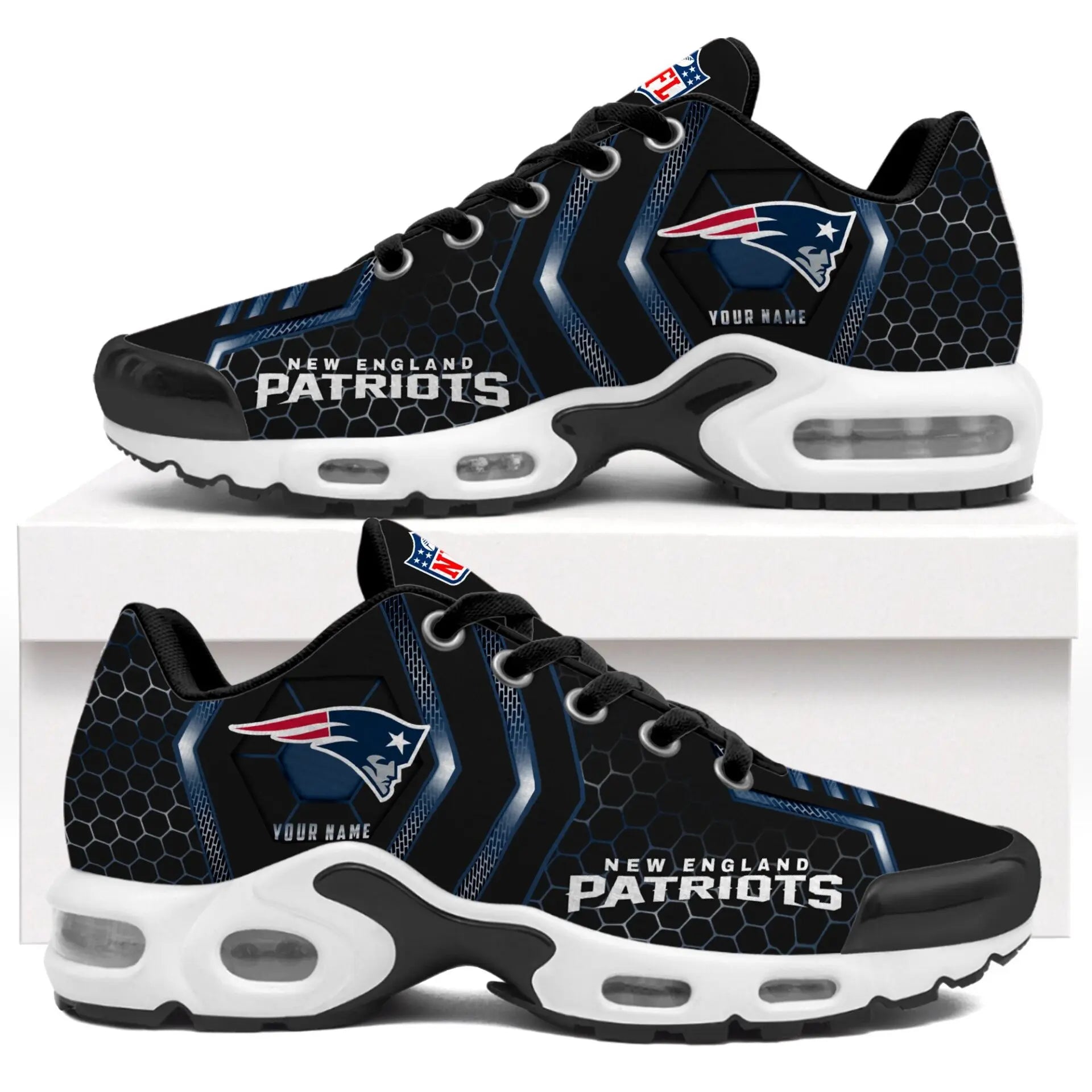 New England Patriots | NFL Personalized Air Max Shoes Exclusive Edition TD200925 – HuddleStyle.com - Image 2