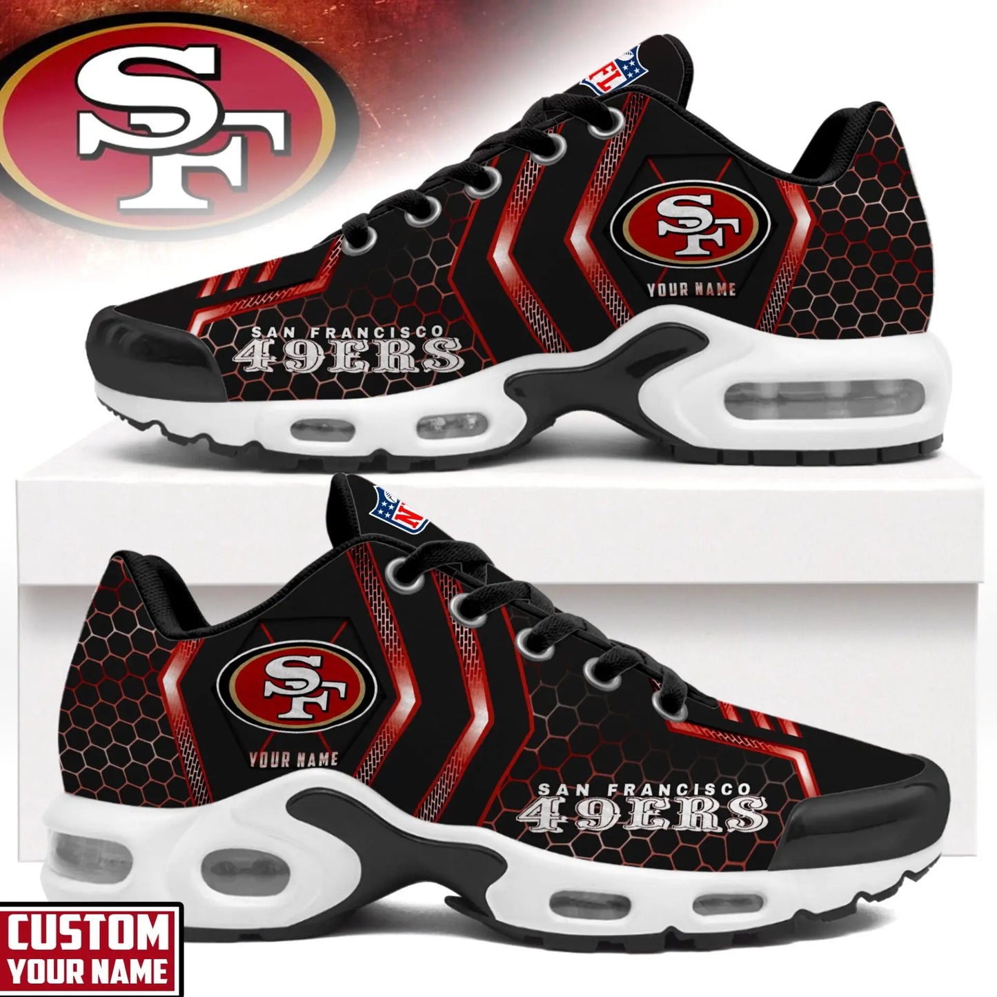 San Francisco 49ers | NFL Personalized Air Max Shoes Exclusive Edition TD200925 – HuddleStyle.com - Main
