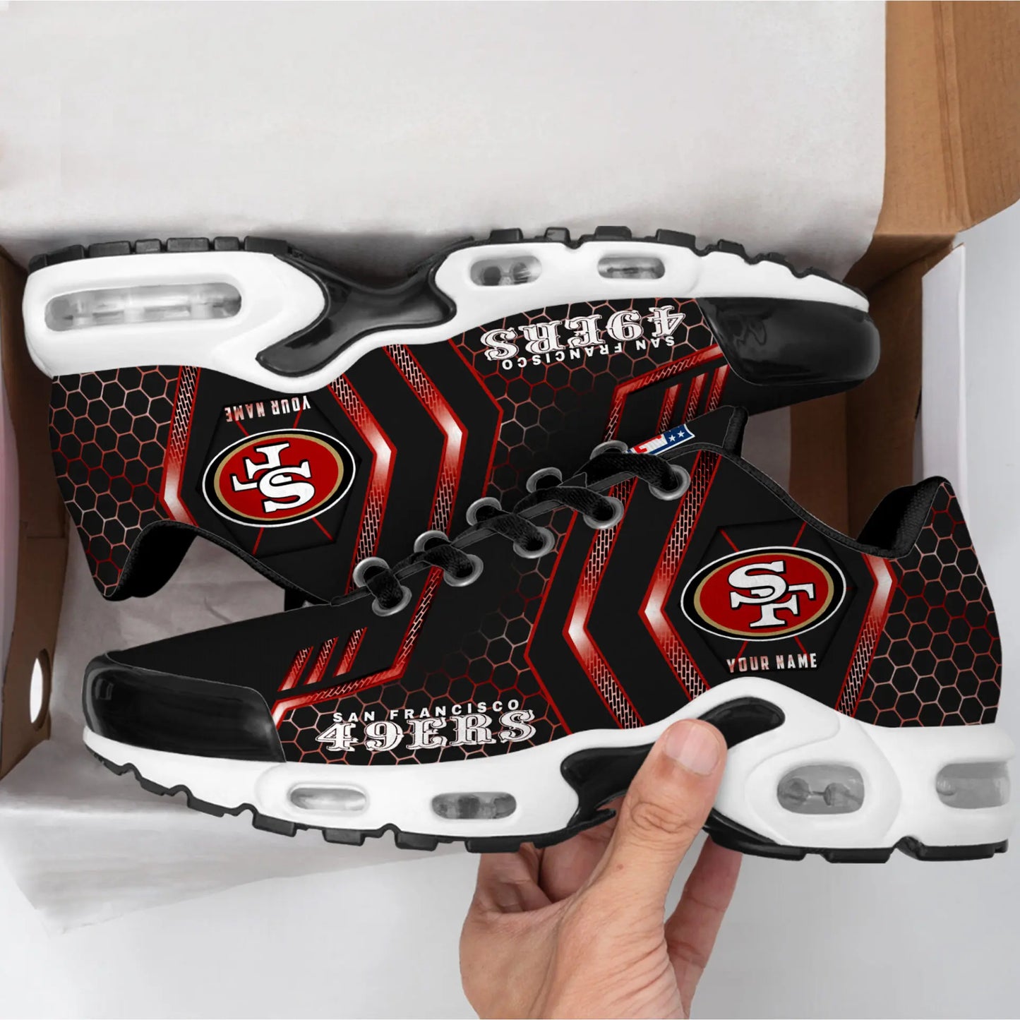 San Francisco 49ers | NFL Personalized Air Max Shoes Exclusive Edition TD200925 – HuddleStyle.com - Image 4