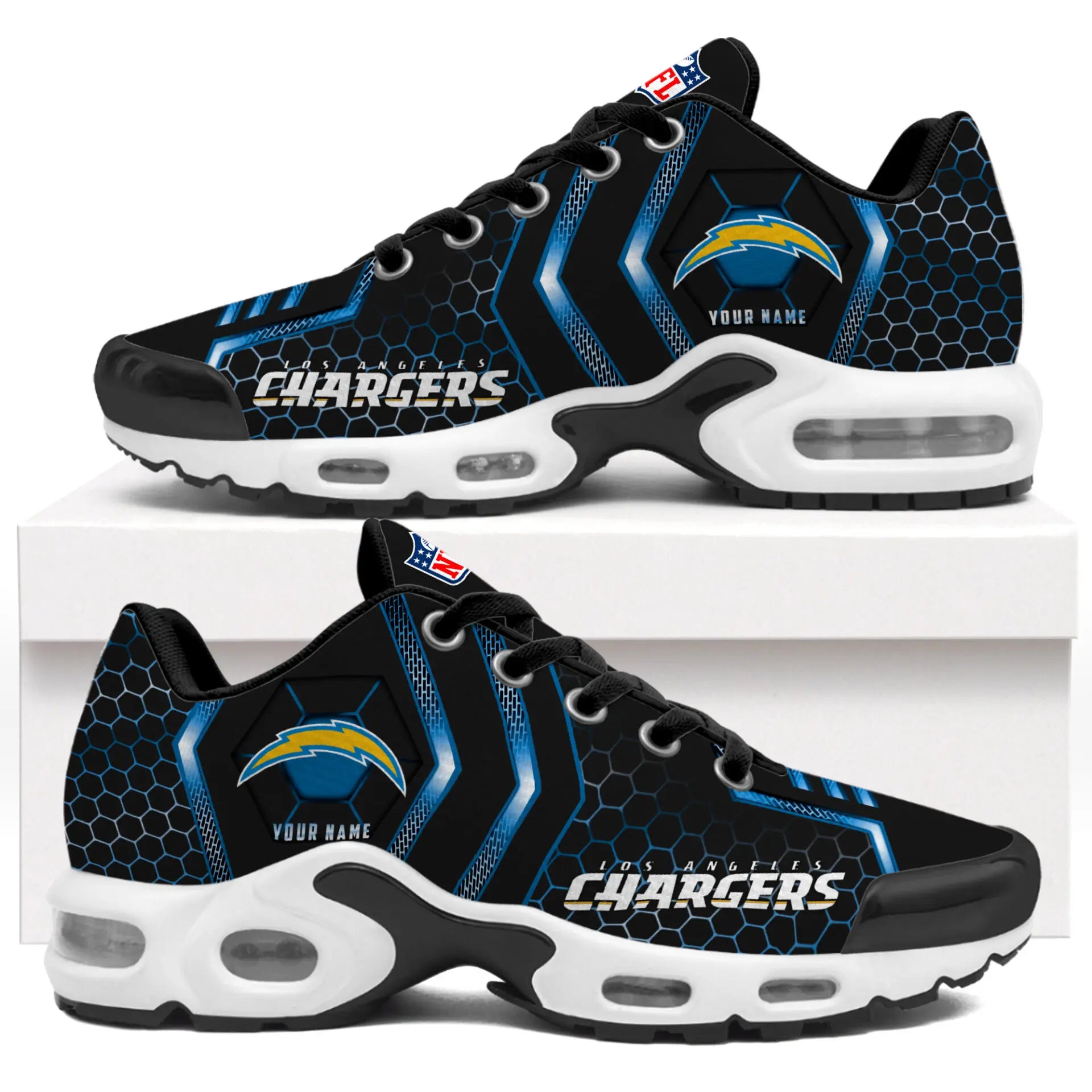 Los Angeles Chargers | NFL Personalized Air Max Shoes Exclusive Edition TD200925 – HuddleStyle.com - Image 2